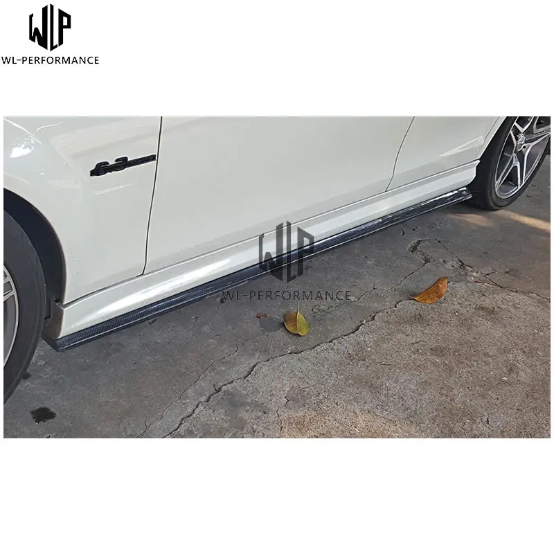 3 класс C63 карбоновая боковая юбка для Mercedes Benz AMG 4dr 2012 up машина Автогонки боковые