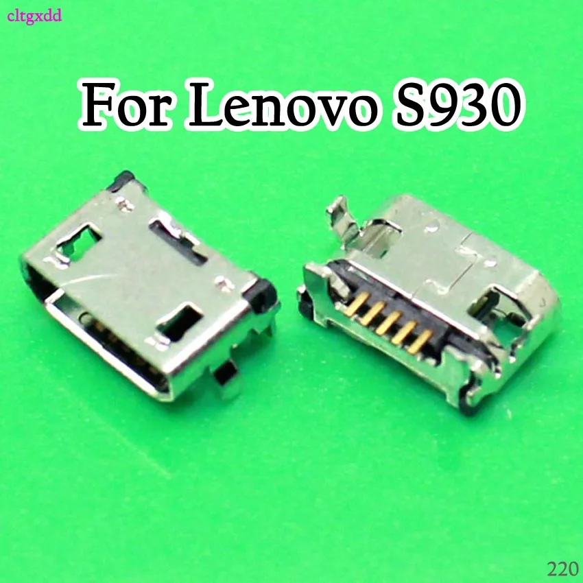 Разъем Micro USB 5p 10X разъем для зарядки Lenovo A370E A3000 A3000H A5000 A7600 A7600H S910 S930 синхронизации