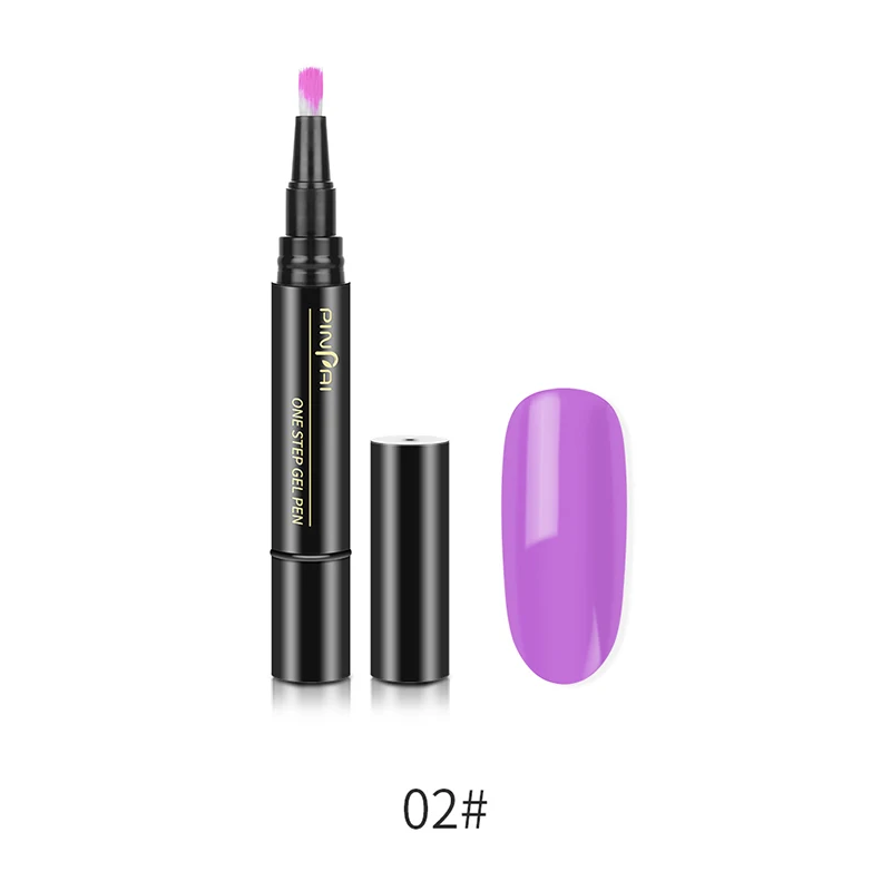 Light Purple PinPai Гель-лак для ногтей Полировочный карандаш Удобная цветная гелевая ручка без основы Топ Праймер УФ светодиодный лак для ногтей - Цвет: Light Purple