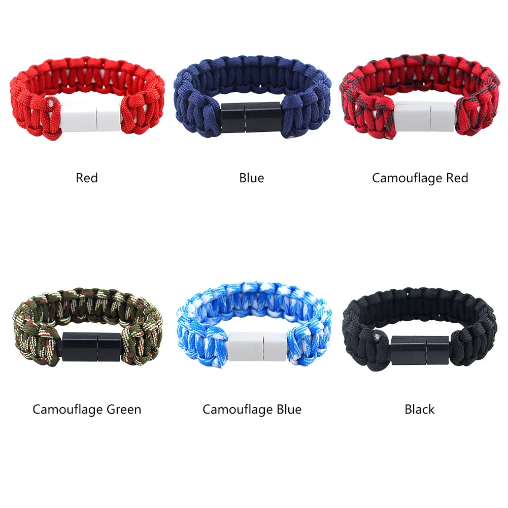 Портативный Браслет Носимых видов спорта для Android USB браслет Открытый кабель