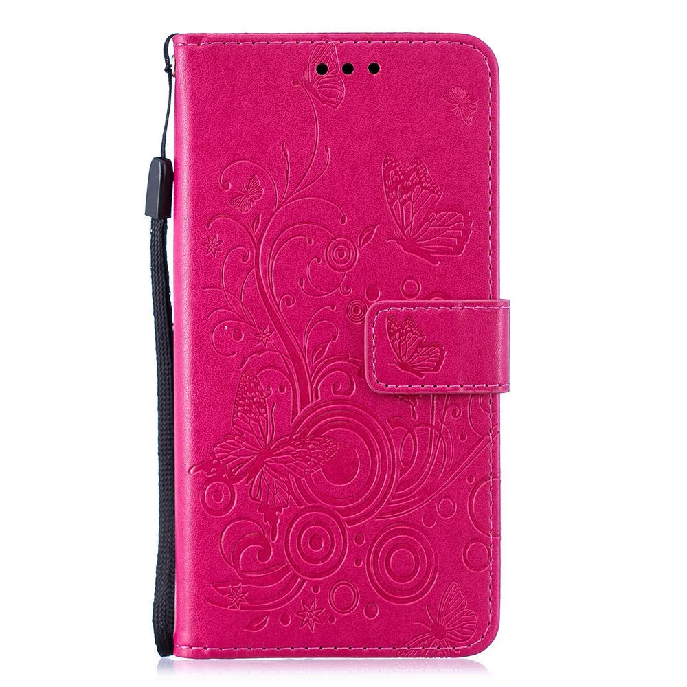 Чехол-книжка с откидной крышкой для samsung Galaxy A10 A20 A30 A40 A50 A70 A20E M10 M20 M30 с роскошной Рельефной текстурой бабочки
