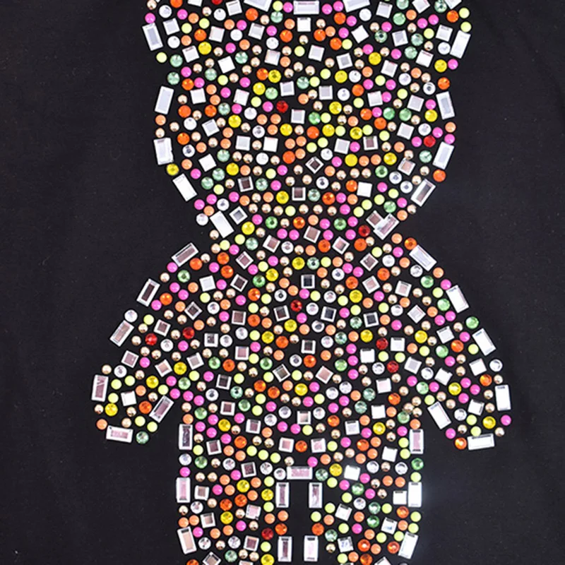 Футболка Для женщин футболки без рукавов платье Карамельный цвет стразы с