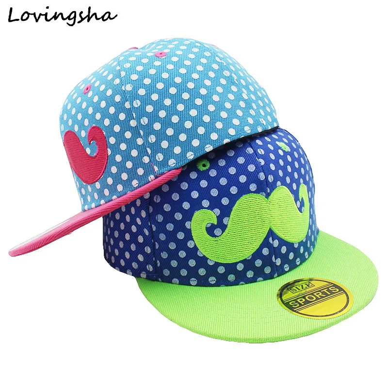 LOVINGSHA Unisex Kids Adjustable For 3 8 Years Old Children Canvas Beard Hip Hop Baseball Caps Boys Girls Snapback Cap C 5|baseball cap|girl snapback