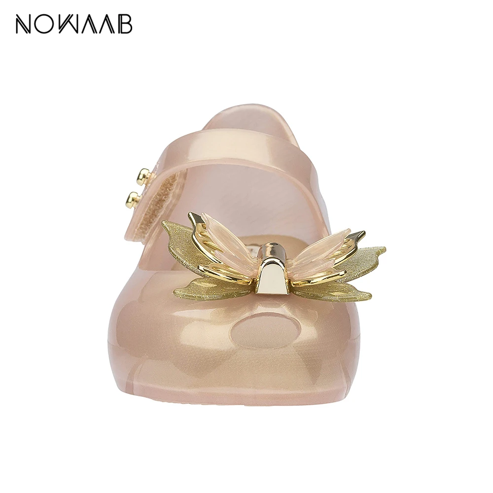 Мини Melissa Ultragirl Fly Новинка лета 2019 прозрачная обувь с бантом для девочек