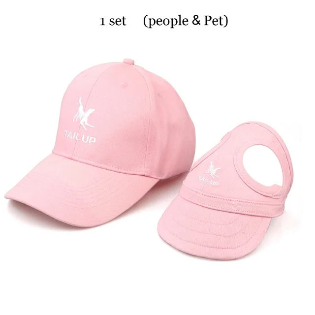 Pet and People Hat Шапочка для домашних собак, милые аксессуары для головы, шапка для любимого питомца, шапка для собак, шляпа от солнца, бейсболка для путешествий, уличная Кепка для собак, шапка для кошек, NZH07 - Цвет: Pet and People Hat