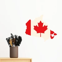 red maple leaf symbol canada country flag removable wall sticker art decals mural diy wallpaper for room decal