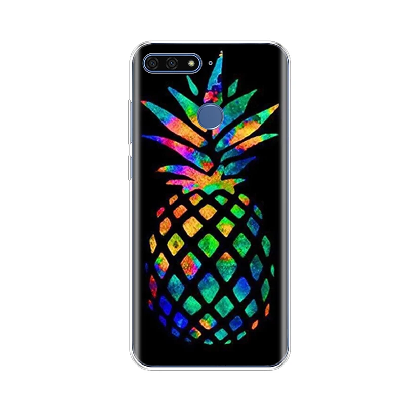 Силиконовый чехол для huawei Y6 Prime 2018 с рисунком супер кота мягкий ТПУ задняя крышка