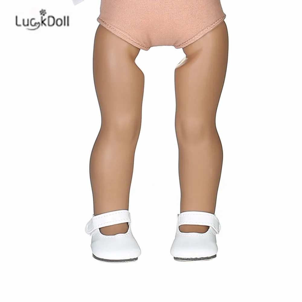 LUCKDOLL летняя повседневная кожаная обувь подходит 18 дюймов Американский 43 см Кукла одежда аксессуары, игрушки для девочек, поколение, подарок на день рождения