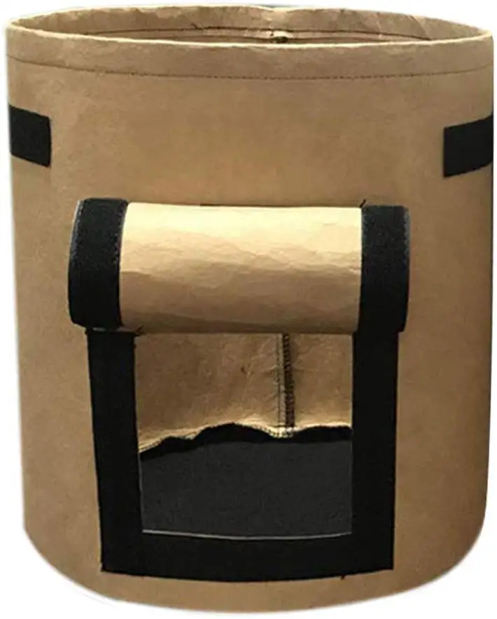 35x45cm 7Gallon Выращивание картофеля мешки, выращивание мешок с клапаном и ручками-кашпо мешки посадки мешок для моркови Лук Овощи - Цвет: 35x45cm 7Gallon