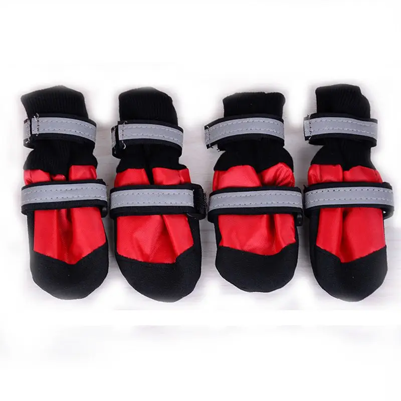 Водонепроницаемая зимняя обувь для собак противоскользящие зимние сапоги