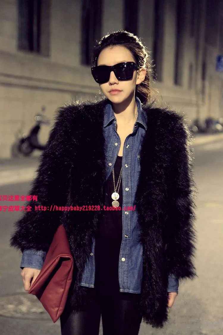 Черные/белые женские пальто из искусственного меха повседневные зимние осенние