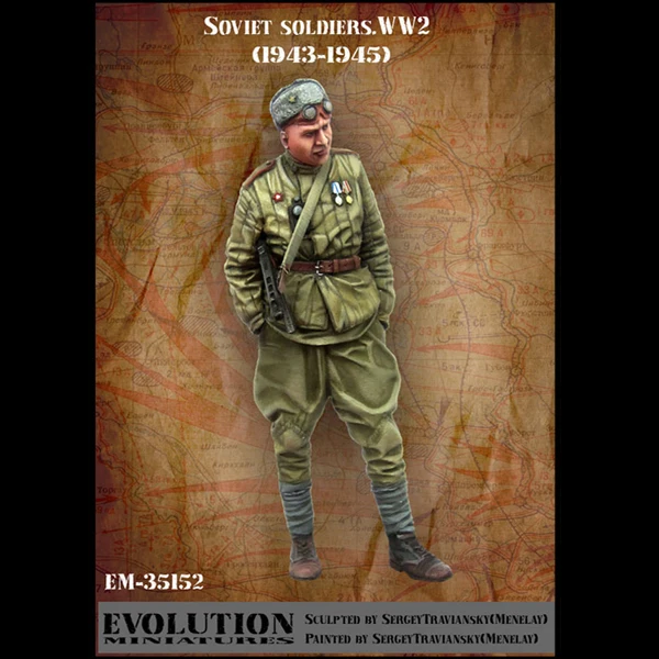 

1/35 Soviet Soldiers.WW2 Resin kit soldiers GK Military theme Scene combination Uncoated No colour