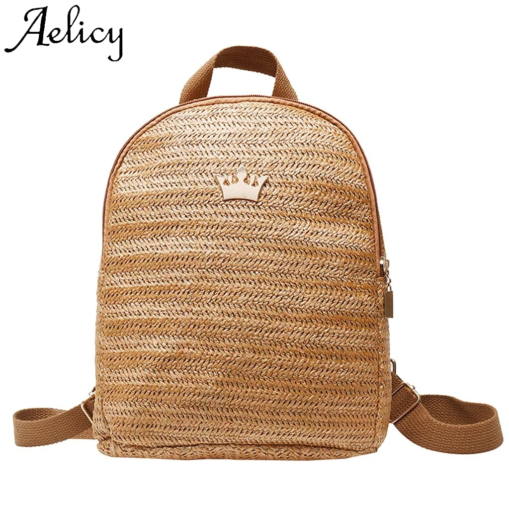 Aelicy модная женская уличная тканая квадратная однотонная сумка через плечо