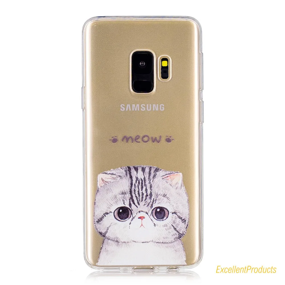 Для Coque samsung S9 плюс пластичный чехол из термополиуретана силикона Фламинго