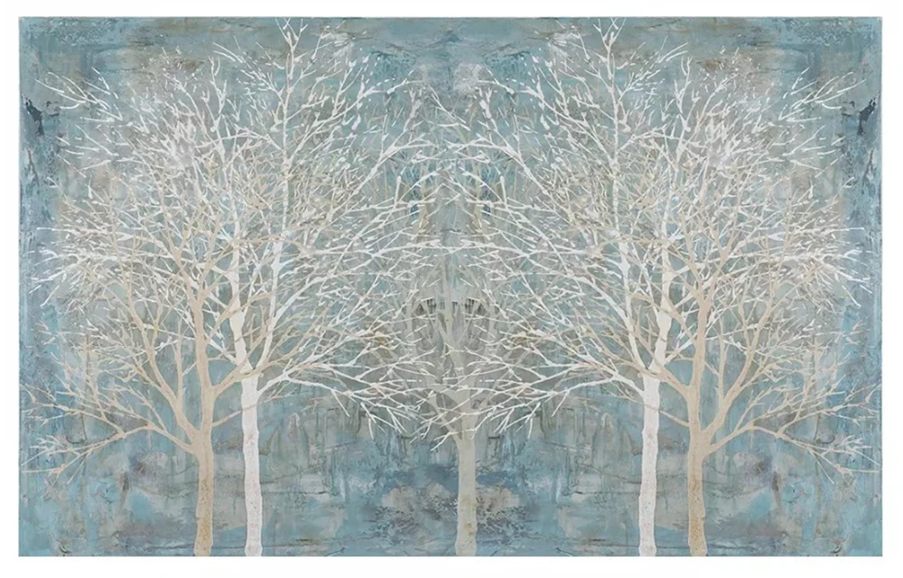 Обои обои синие деревянные в скандинавском стиле элегантные 3d для гостиной