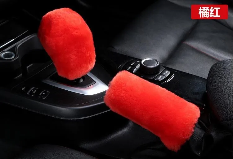 Универсальная ручка переключения передач 1 комплект 2 см Натуральная Овечья