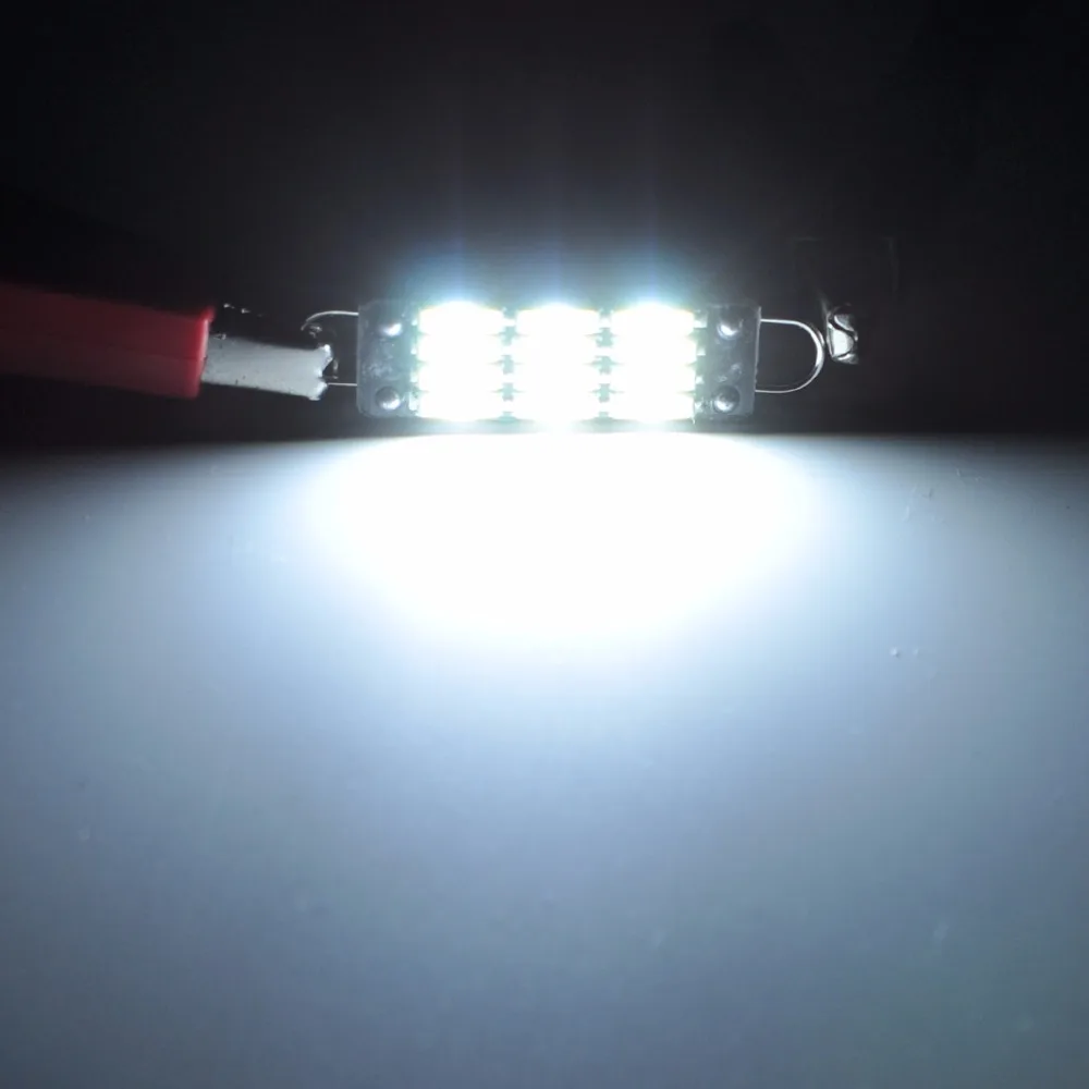 AutoEC 4x светодиодный 44 мм с жесткой петлей 561 562 567 7020 12 SMD светильник для салона автомобиля, купол багажника, светодиодный светильник для двери автомобиля# LK143