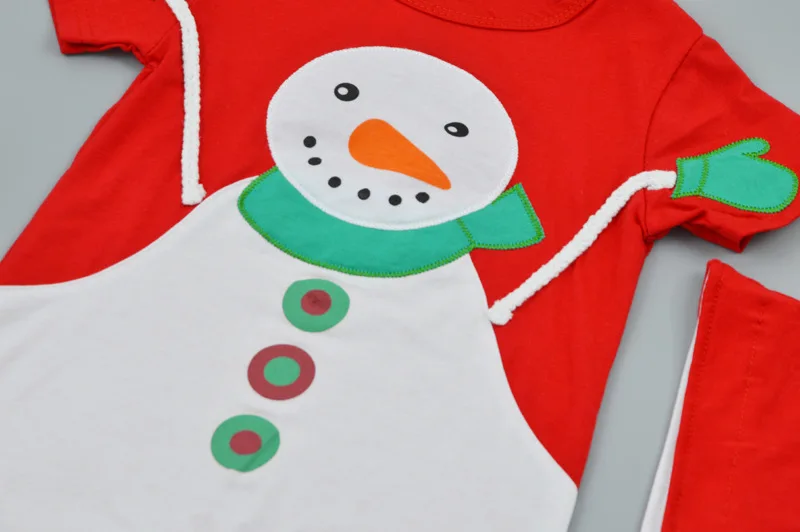 Новый стиль снеговика рождественские комбинезоны для новорожденных мягкая