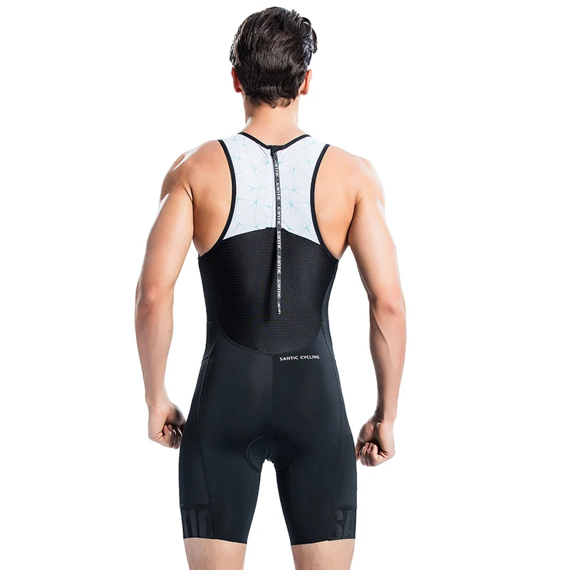 Santic комплекты Джерси для велоспорта мужчин Pro Team Triathlon Racing Jersey одежда