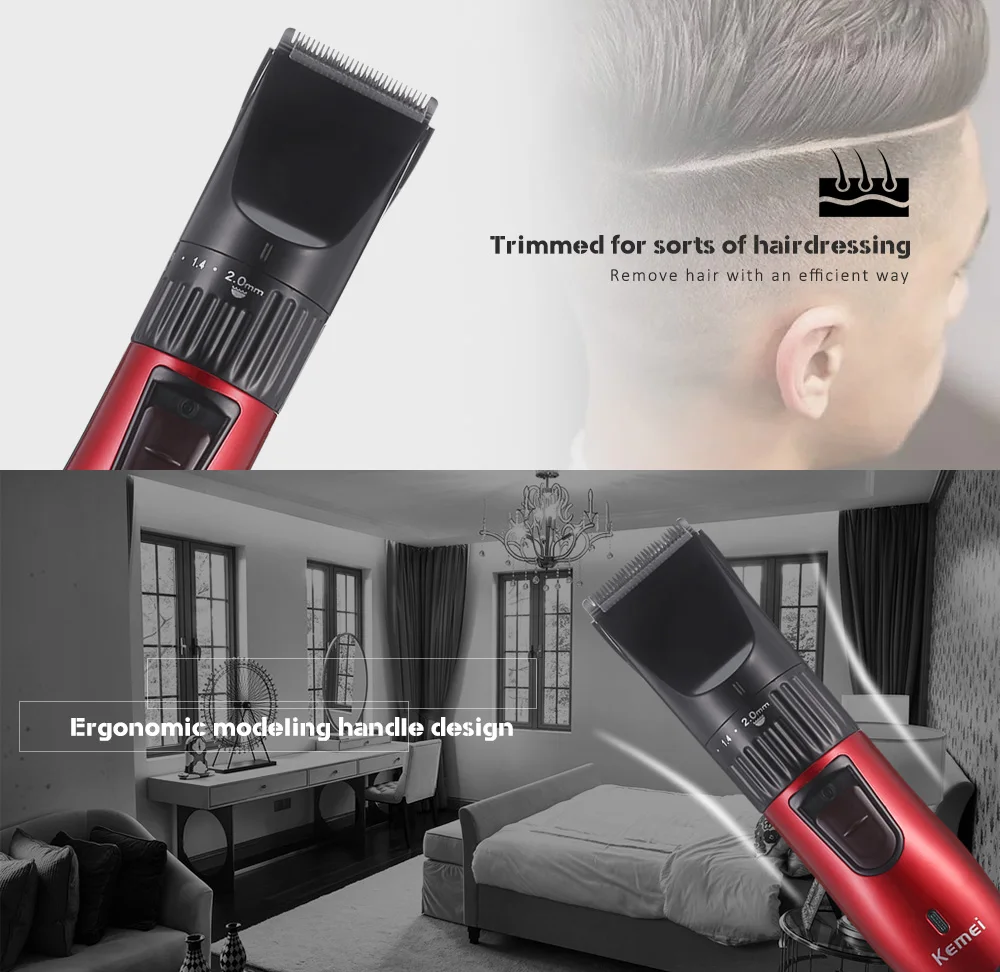 Профессиональная машинка для стрижки волос перезаряжаемая электрическая бритва