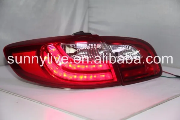 Для hyundai Santa Fe светодиодный задний светильник для hyundai 2007-2012 год красный белый цвет LF