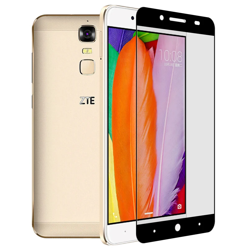 Закаленное стекло с полным покрытием для ZTE Blade A610 Plus защита экрана защитная