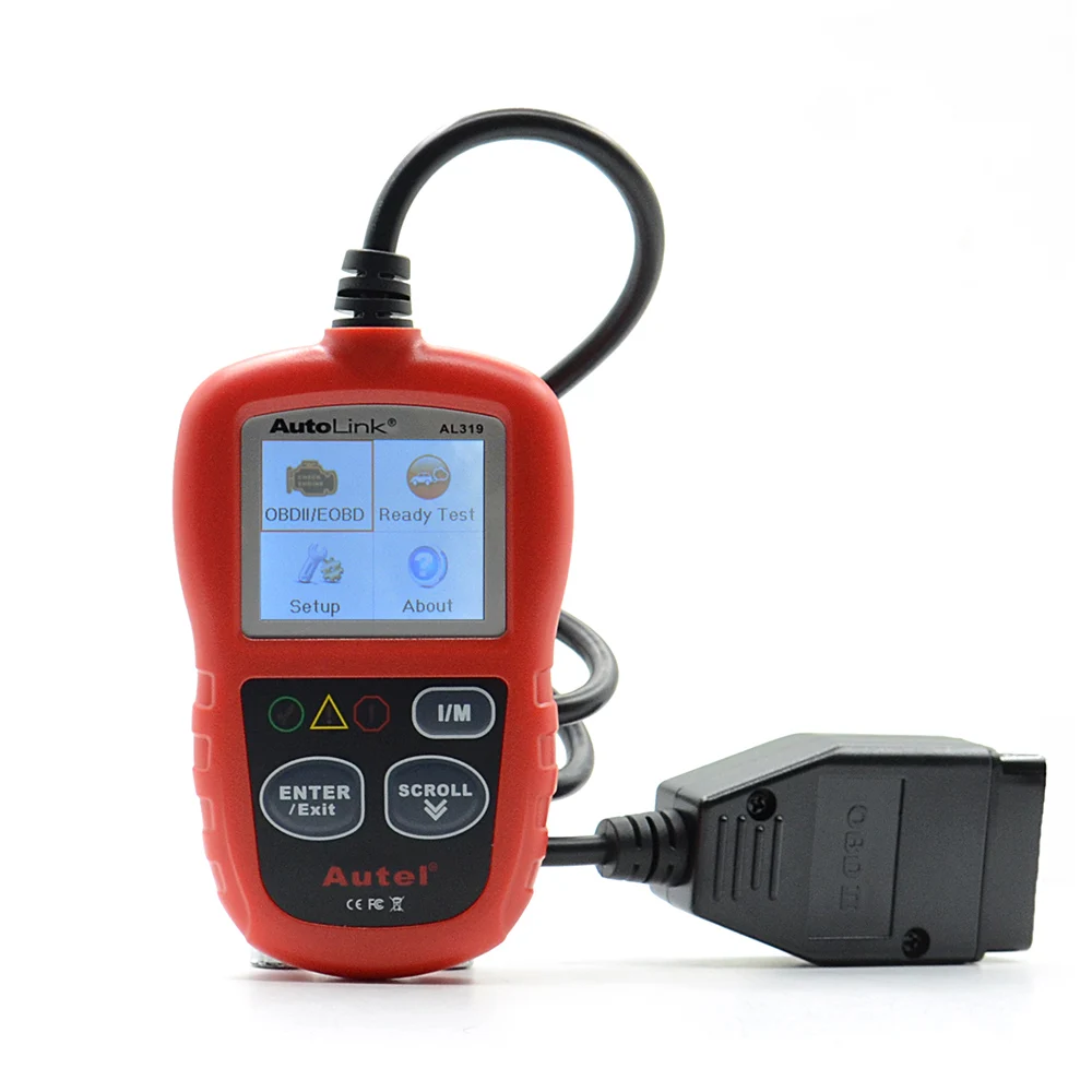 Autel OBD2 и Can считыватель кодов Авто Link AL319 автомобильный сканер диагностический