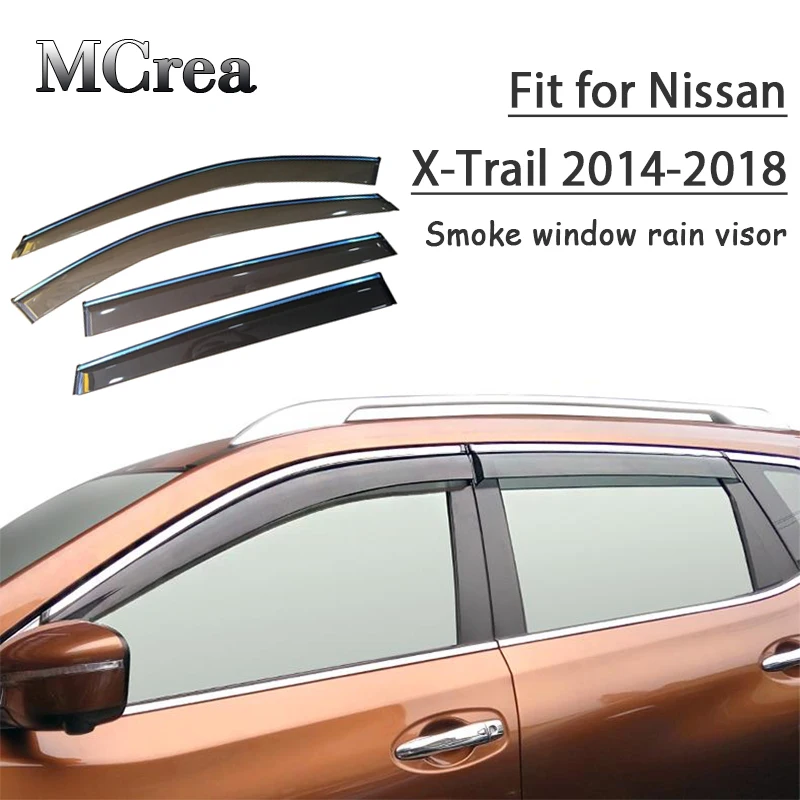 4 шт. защитный козырек от дыма и дождя для Nissan X Trail T32 2014 2015 2016 2017 2018|Уплотнители