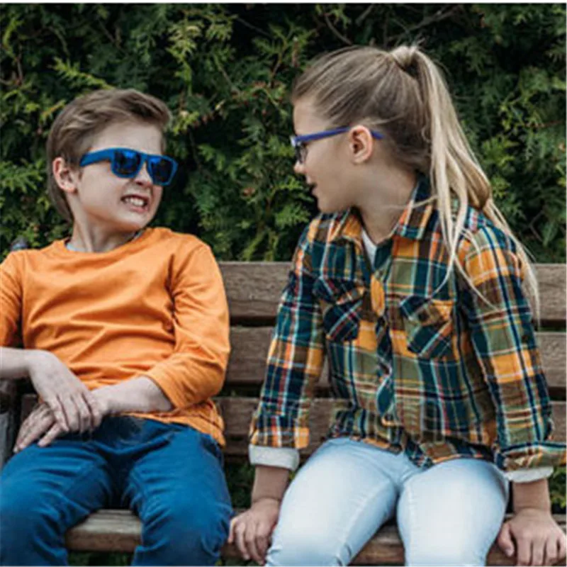 

2019 new silicone riding boys and girls sunglasses goggles suitable for motorcycles bicycle Outdoor sports Free shipping