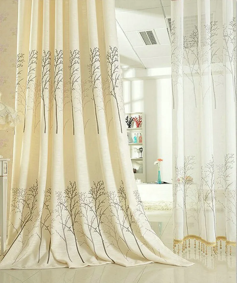 Экологически чистые льняные шторы для гостиной простые деревенские натуральные