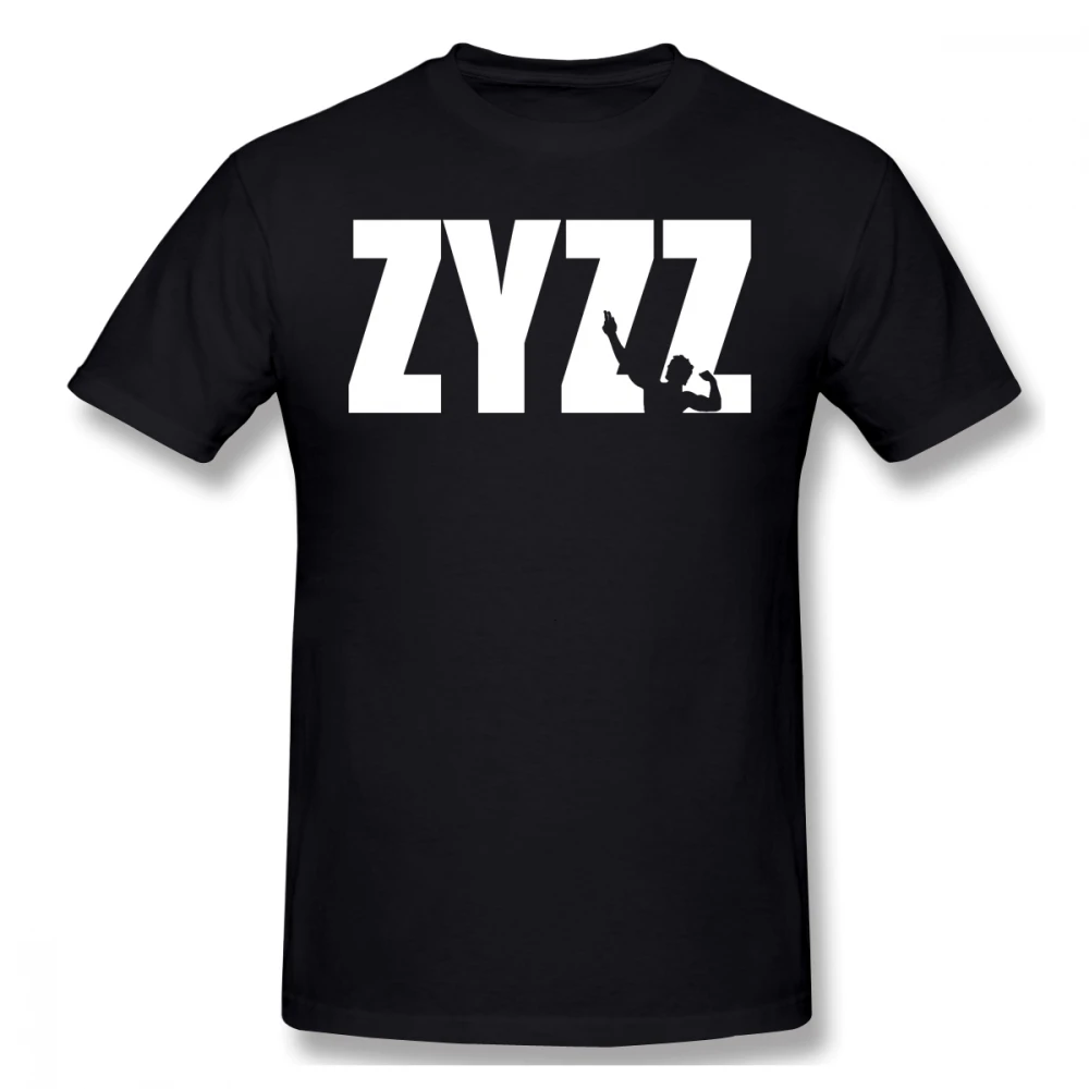 Zyzz футболка текст белая забавные мужские футболки с коротким рукавом