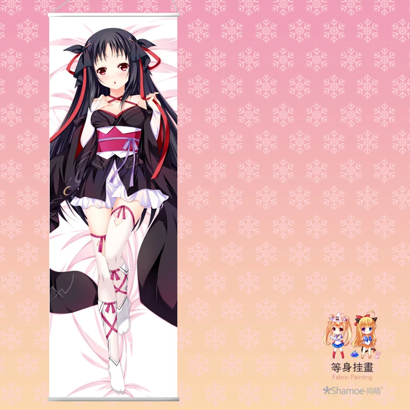 

Japanese Anime Cartoon Machine-Doll wa Kizutsukanai Peach Skin Velvet Rectangle Flat Wall Scroll Painting Poster Print 150*50cm
