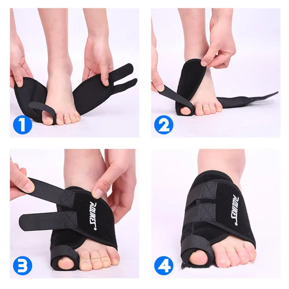 None Toe Extroversion Correcting Tape orthopedic Correct Hallux Valgus Sole Big Fracture Fixation Strap 1 pc | Спорт и развлечения