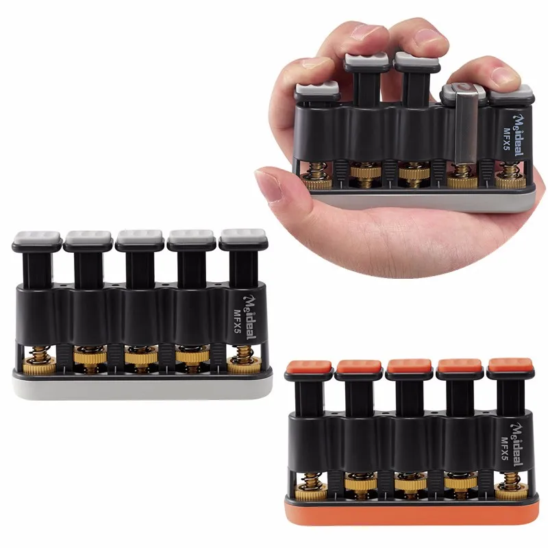 

Meideal Professional High Quality Lightweight Portable MFX5 5 Buttons Finger Exerciser for Guitar/ Piano / Bass Training