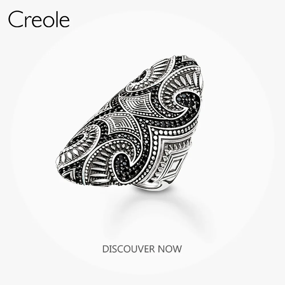 Женское экспрессивное кольцо Maori модные ювелирные украшения из серебра 2019 пробы