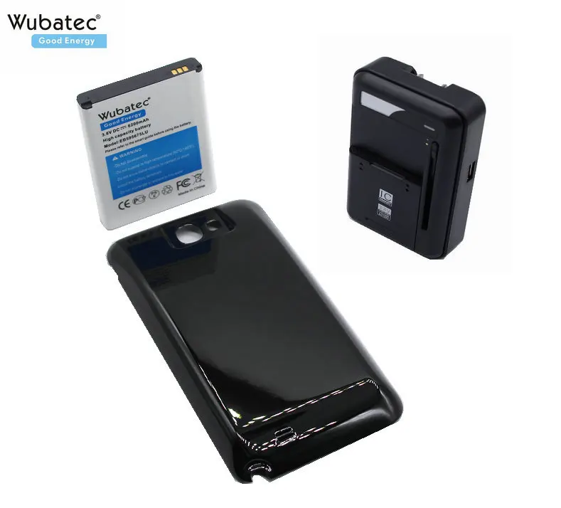 Wubatec 1x6200 мАч Note2 EB595675LU Расширенный аккумулятор + зарядное устройство для Samsung Galaxy