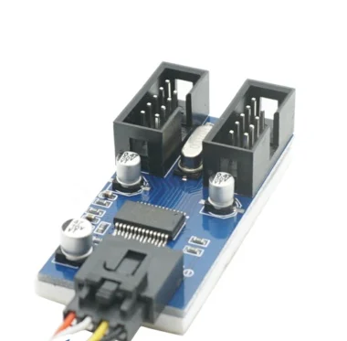 10pcs/lot 9 Pin USB Header Male 1 to 2 Female Extender Cable 9P USB2.0 Port Multiplier HUB | Компьютеры и офис