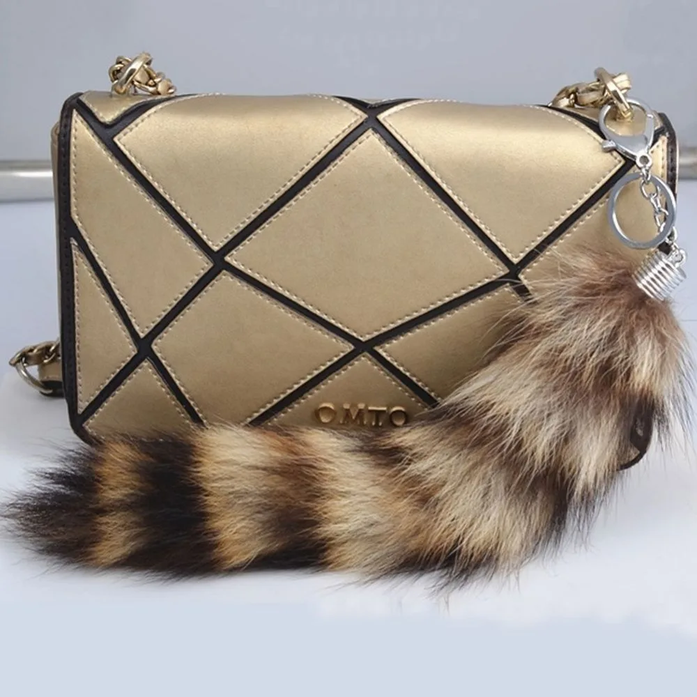 Модные украшения 1 шт. большой искусственный енотовидная собака лисий хвост