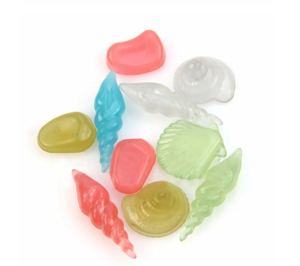 Аквариумный Декор для аквариума лучшего качества 10 шт. светящиеся в каменных