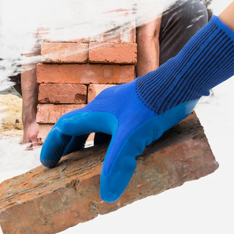 1Pair Working Safety Glove Nylon knitting Waterproof Oilproof Breathable Wear Resistant Repair Welding Work Hand Protect | Безопасность