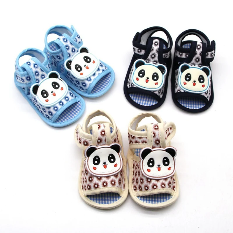 

Baby Girl Sandals Baby Shoes Cute Panda Cotton Canvas Girl Boy Summer Sandals Baby Shoes Beach Sandals 0-18 Month