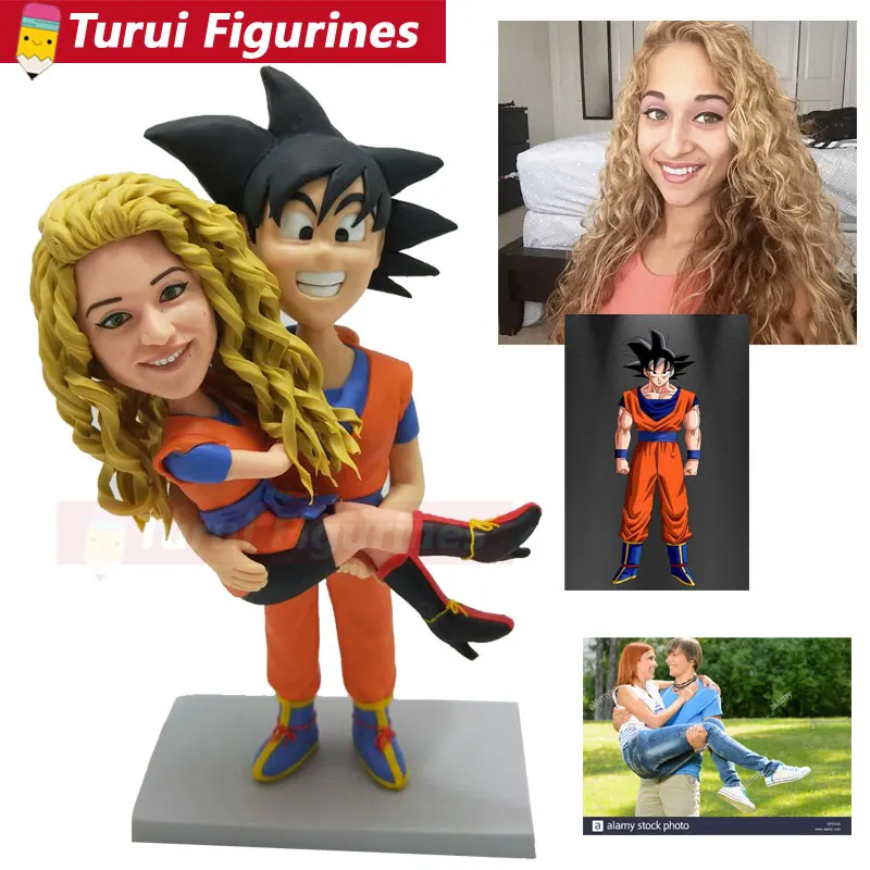 

Monkey King wukong Holding the girl figurine action figure character handcrafted sculpture colletible figurines clay figures scu