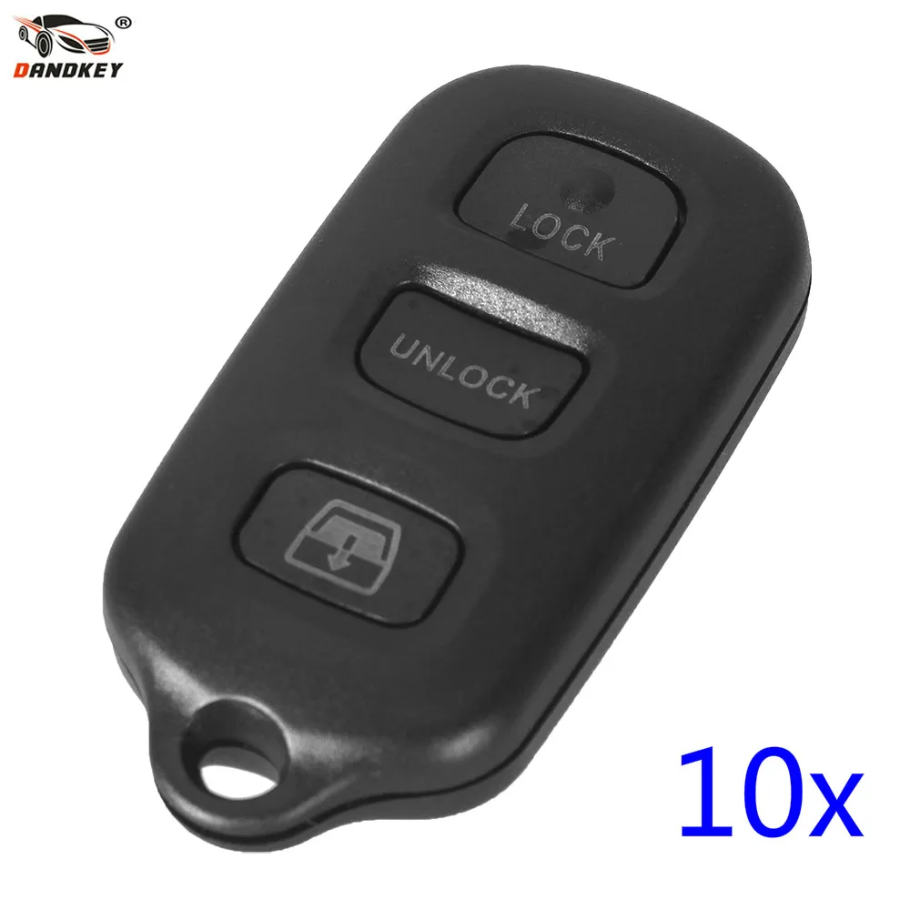 DANDKEY 10X дистанционный ключ брелок от машины 4 кнопки для Toyota Camry Solara Corolla Matrix Sienna 2002