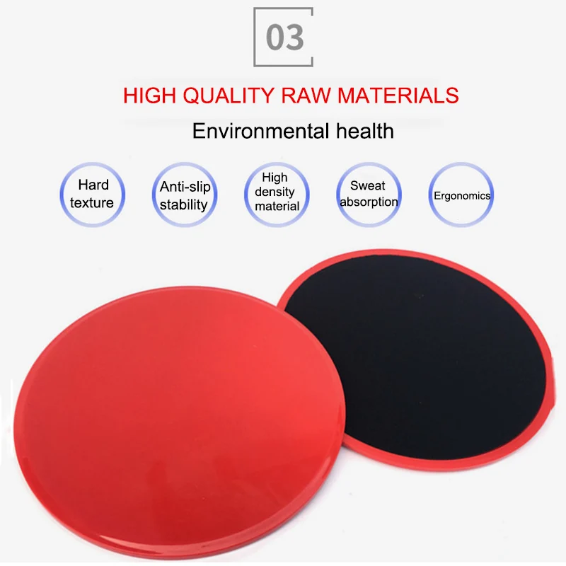 

High 2 Pcs Core Gliding Discs Slider Fitness Disc Exercise Sliding Plate for Yoga Gym Abdominal Training DOG88