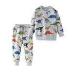 Комплекты одежды для детей на осень-зиму хлопковая одежда для мальчиков с изображением машинок комплект из 2 предметов: рубашка + штаны детские комплекты