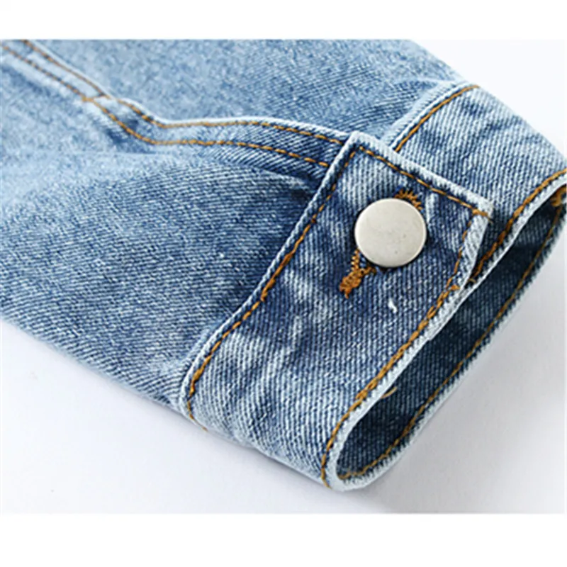 Новая весенняя женская джинсовая куртка 2020 в Корейском стиле свободного покроя