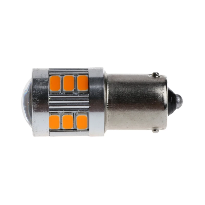 Янтарная Светодиодная лампа указателя поворота сигнала стоп DC 12V 18 SMD BAU15S 5730