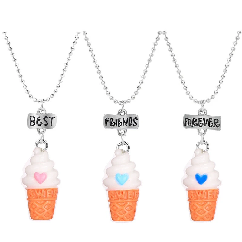 Ожерелье цепочка с подвеской Лучшие друзья 3 шт.|Цепочки| |