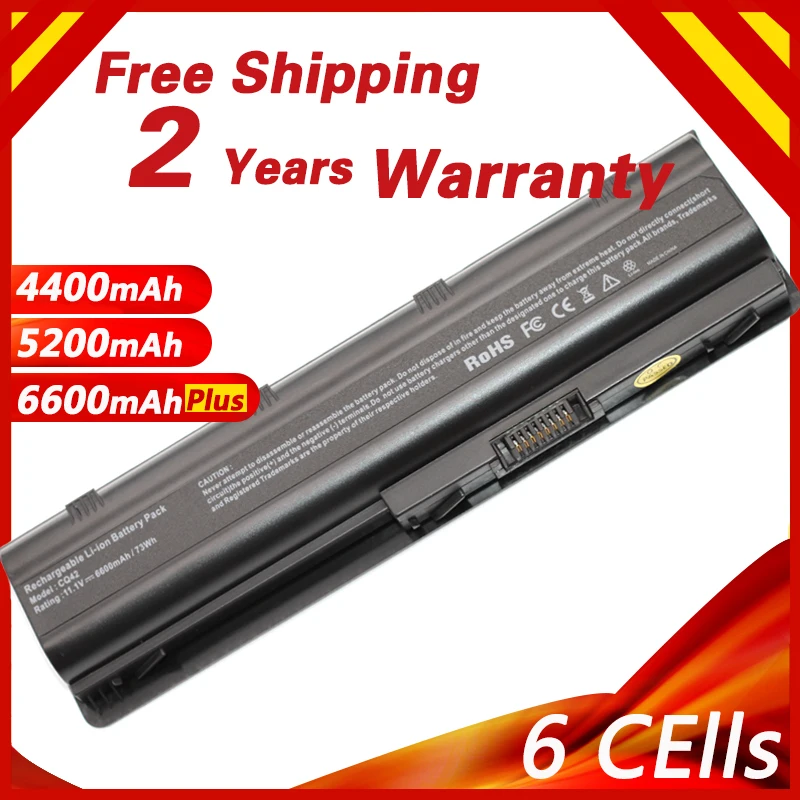 11,1 v Батарея для HP Compaq Presario CQ42 G62 CQ32 MU06 CQ43 CQ56 CQ62 CQ72 для PAVILION DM4 DV4 DV5 DV6 DV7 G4 G6 G7 593554-001 аккумулятор большой емкости