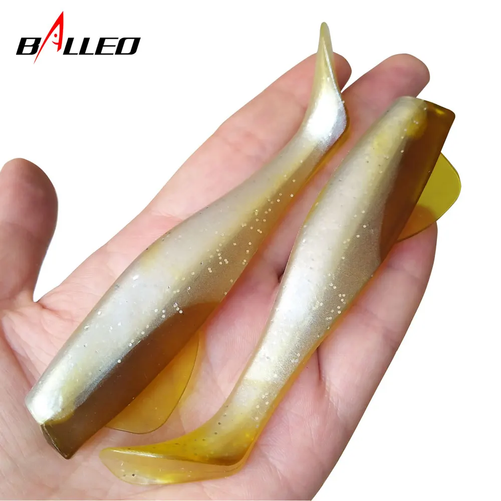 

Balleo 2pcs/fishing soft lures 14.5g 11cm DIY soft bait T Tail Sea Bass Lure Fishing Tackle silicone bait